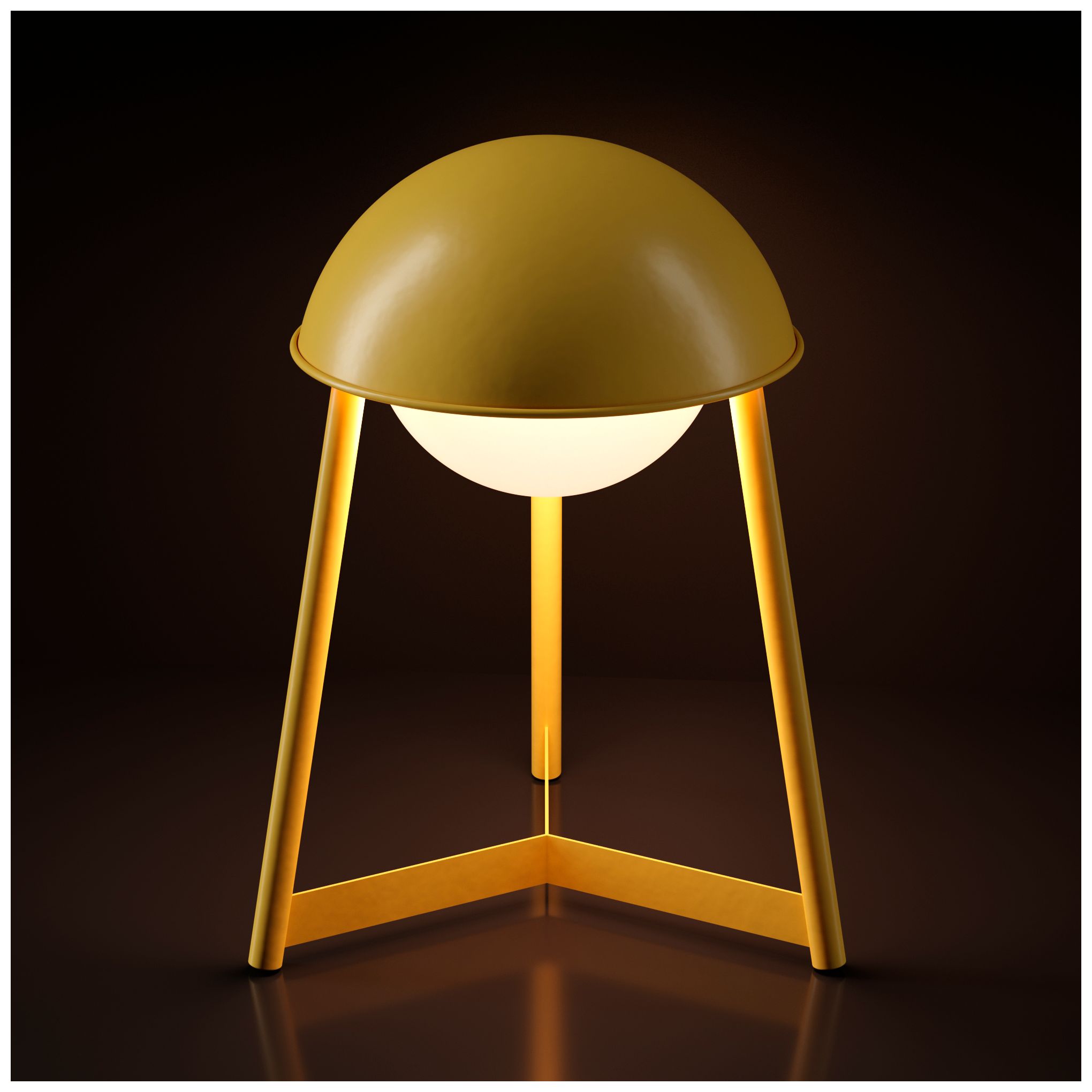 Image 6 Kibun Cordless Table Lamp Helmet Citrone more views