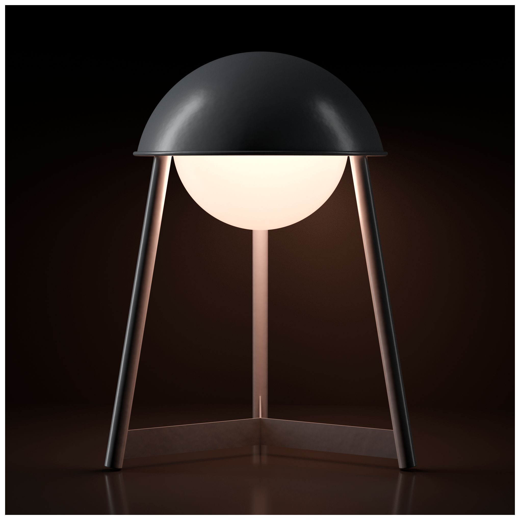 Image 5 Kibun Cordless Table Lamp Helmet Iron more views