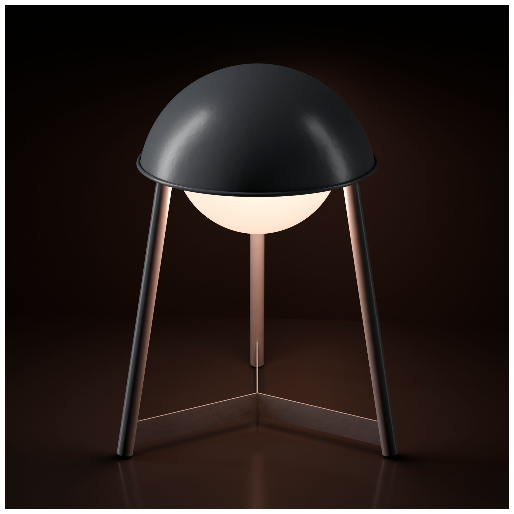 Image 6 Kibun Cordless Table Lamp Helmet Iron more views