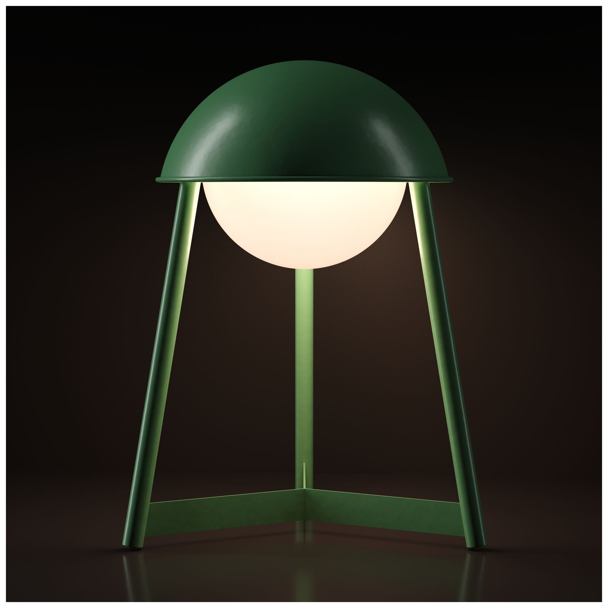 Image 5 Kibun Cordless Table Lamp Helmet Moss more views