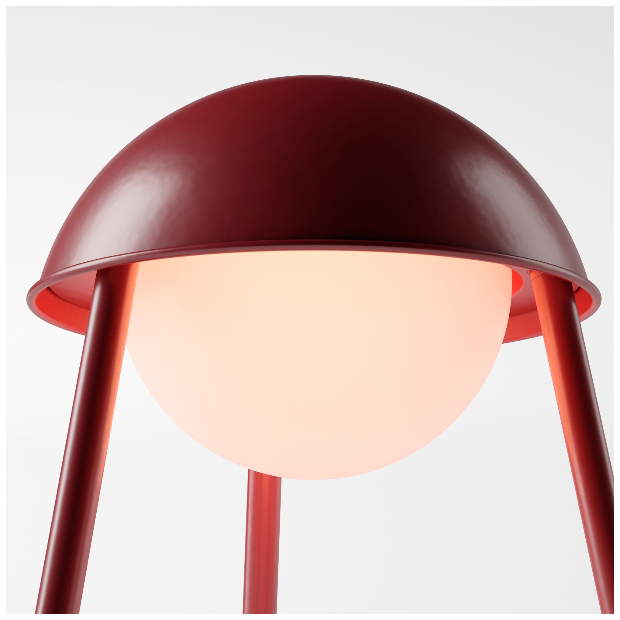 Image 4 Kibun Cordless Table Lamp Helmet Oxblood more views