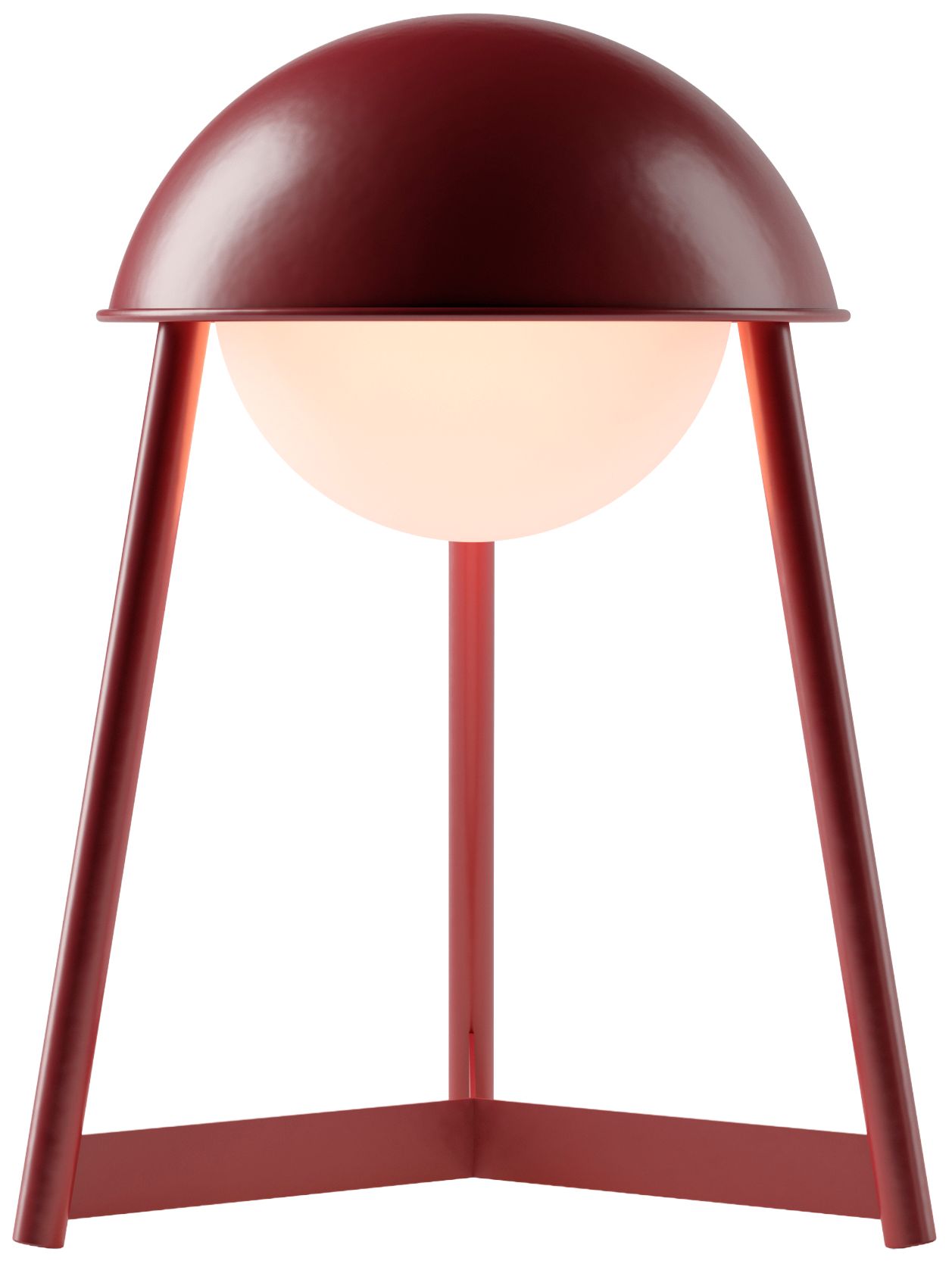 Kibun Cordless Table Lamp Helmet Oxblood