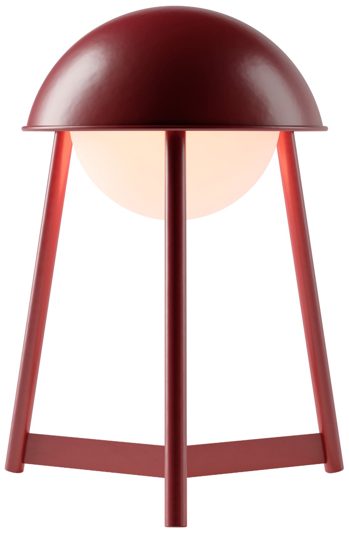 Kibun Cordless Table Lamp Helmet Oxblood