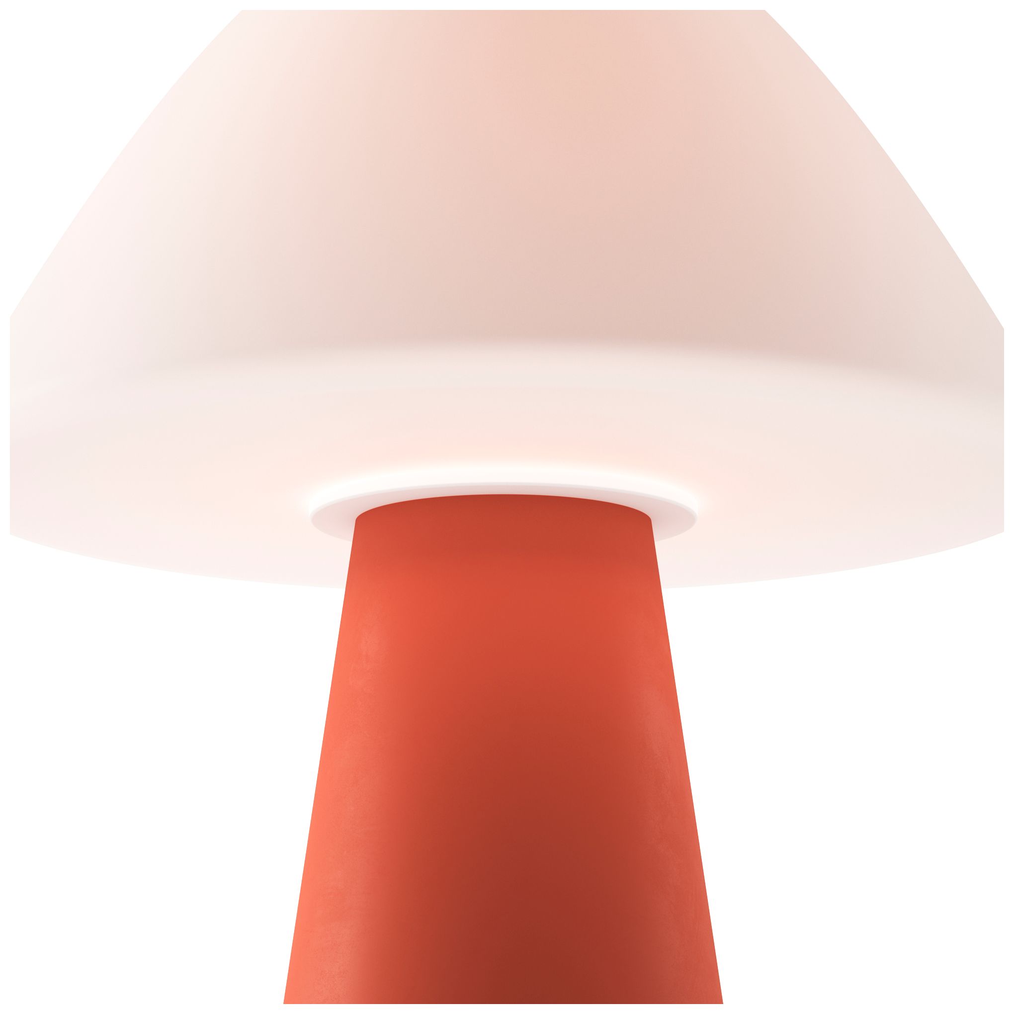 Image 4 Kibun Cordless Table Lamp Mushroom Terracotta more views