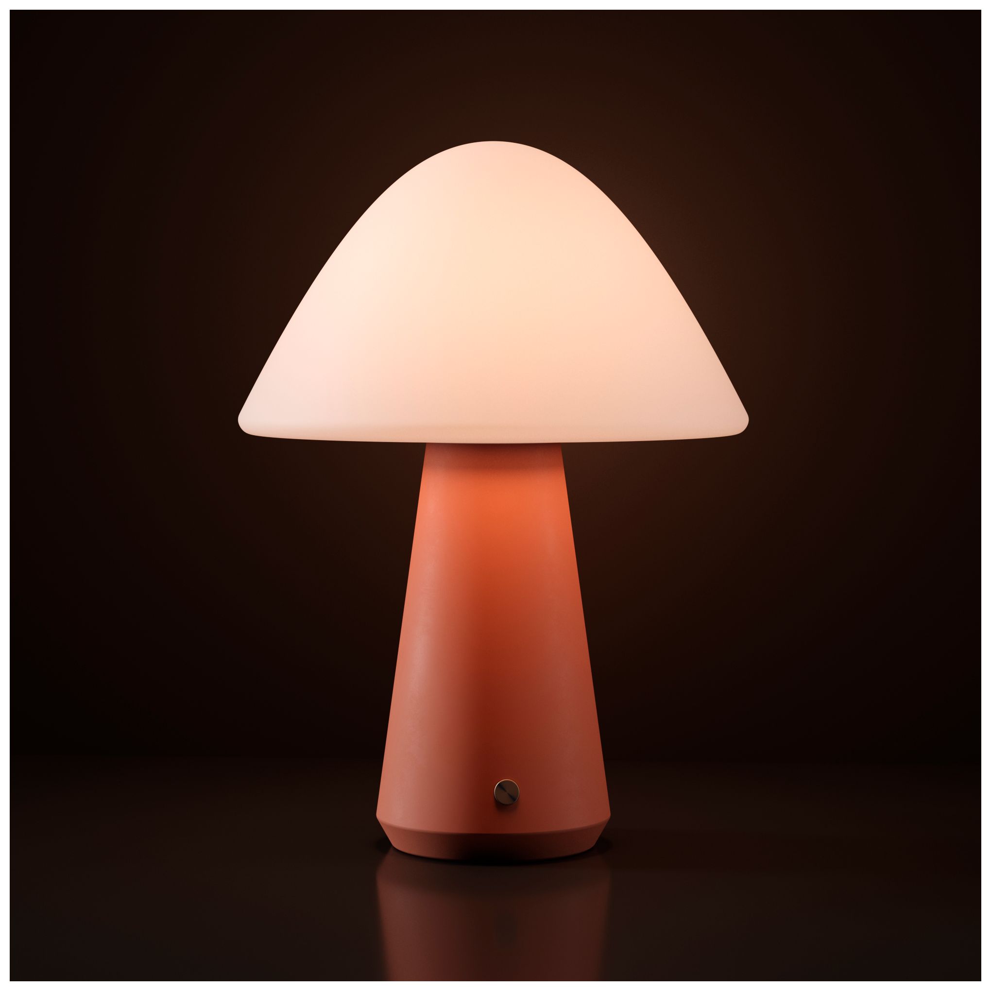 Image 5 Kibun Cordless Table Lamp Mushroom Terracotta more views