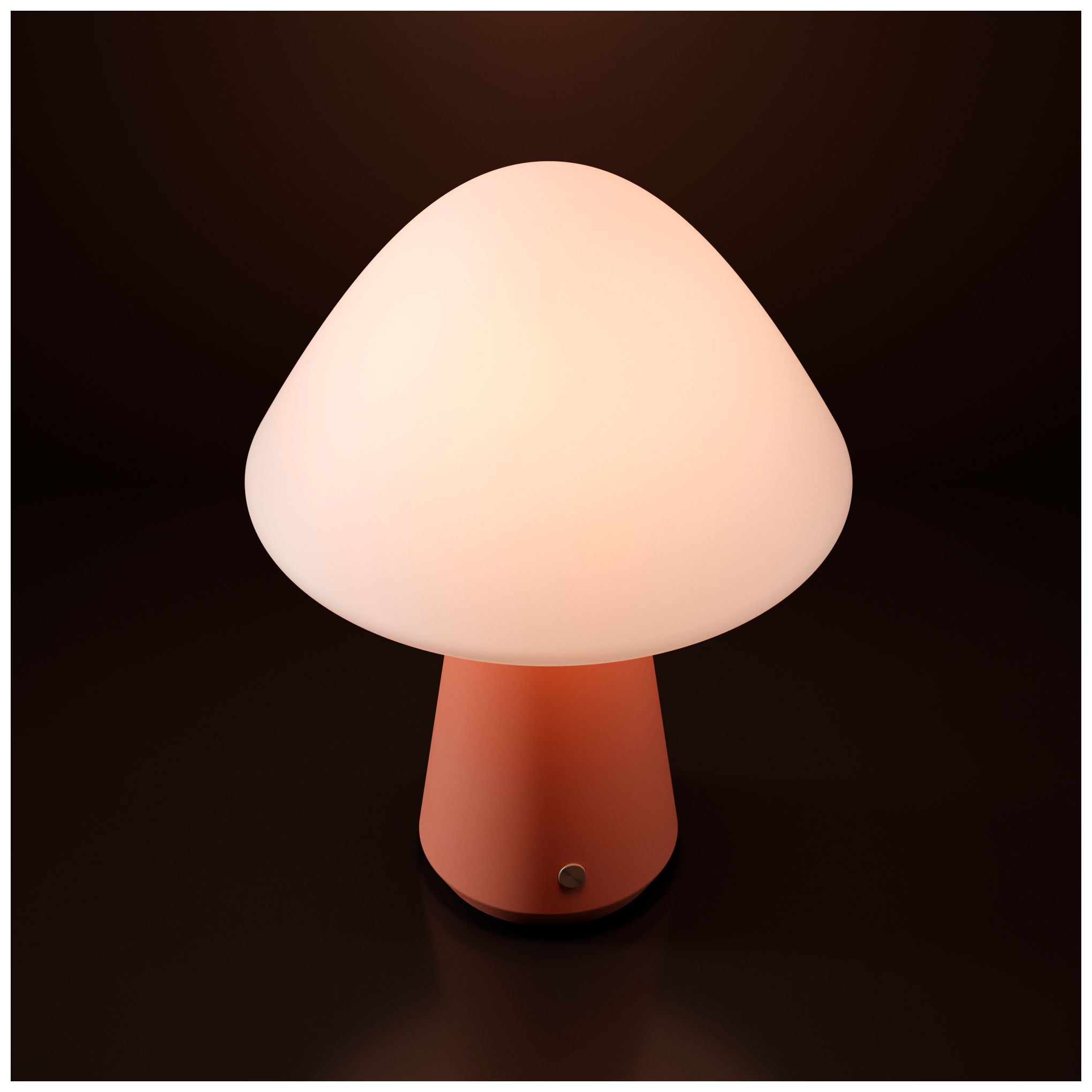 Image 6 Kibun Cordless Table Lamp Mushroom Terracotta more views
