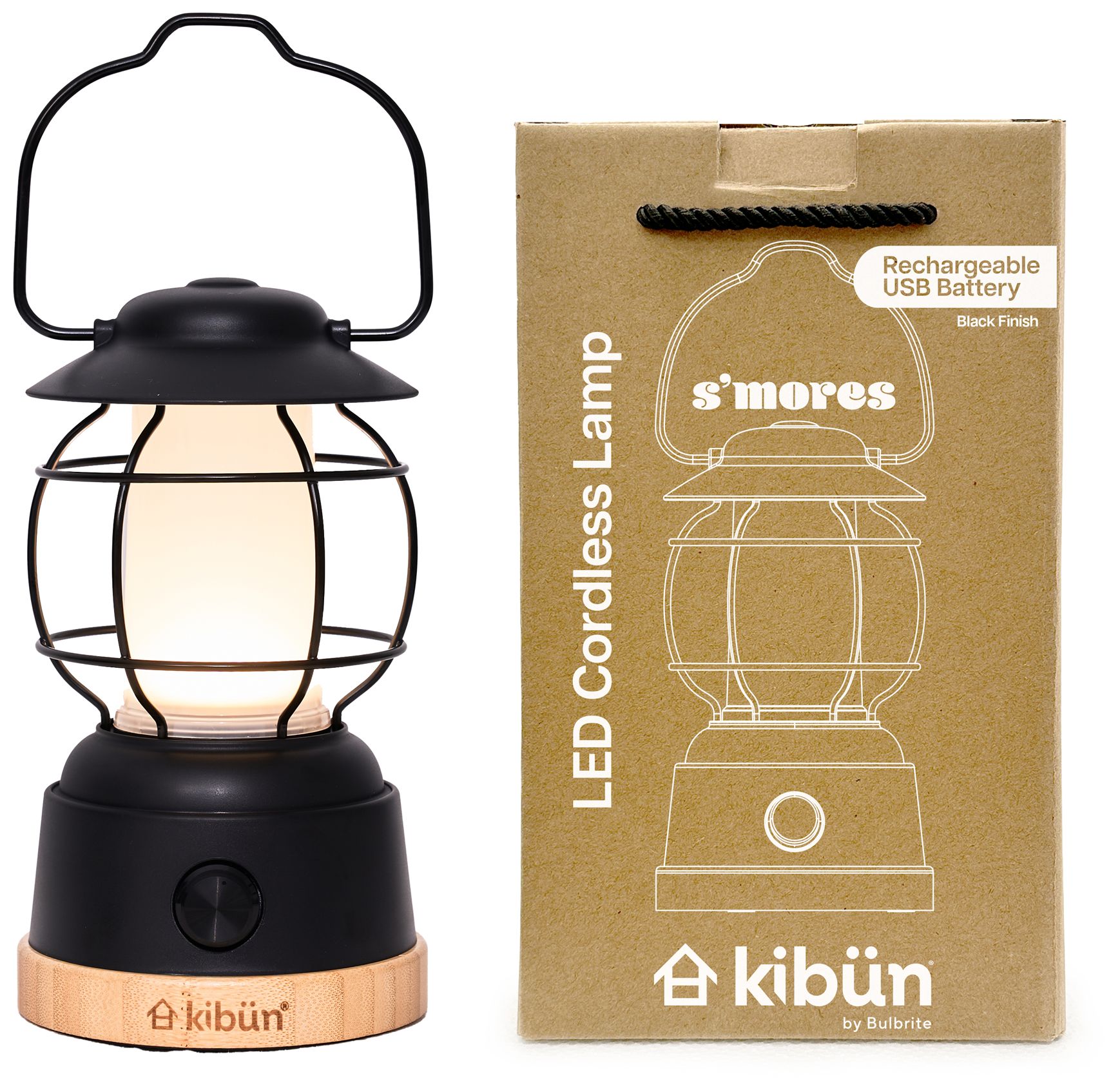 Image 7 Kibun Cordless Table Lamp Smores Black more views