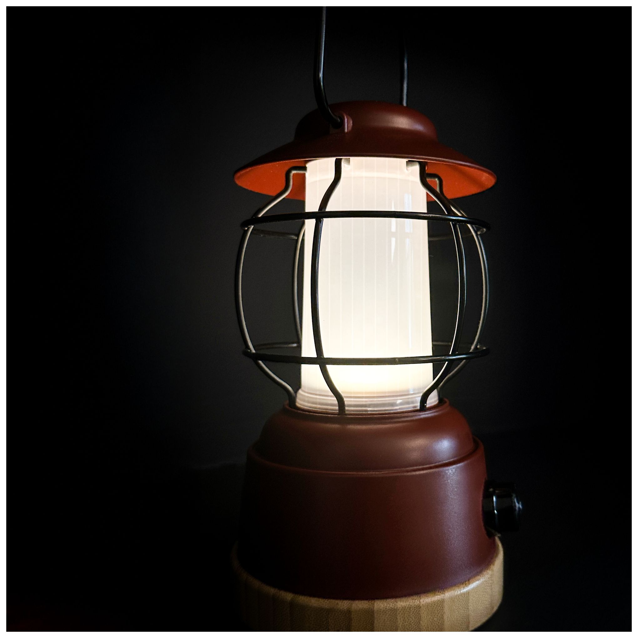 Image 2 Kibun Cordless Table Lamp Smores Rust Red more views