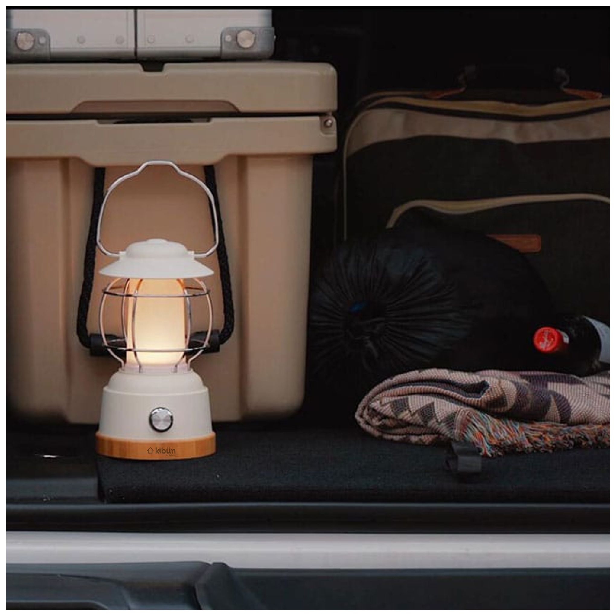 Image 3 Kibun Cordless Table Lamp Smores Rust Red more views