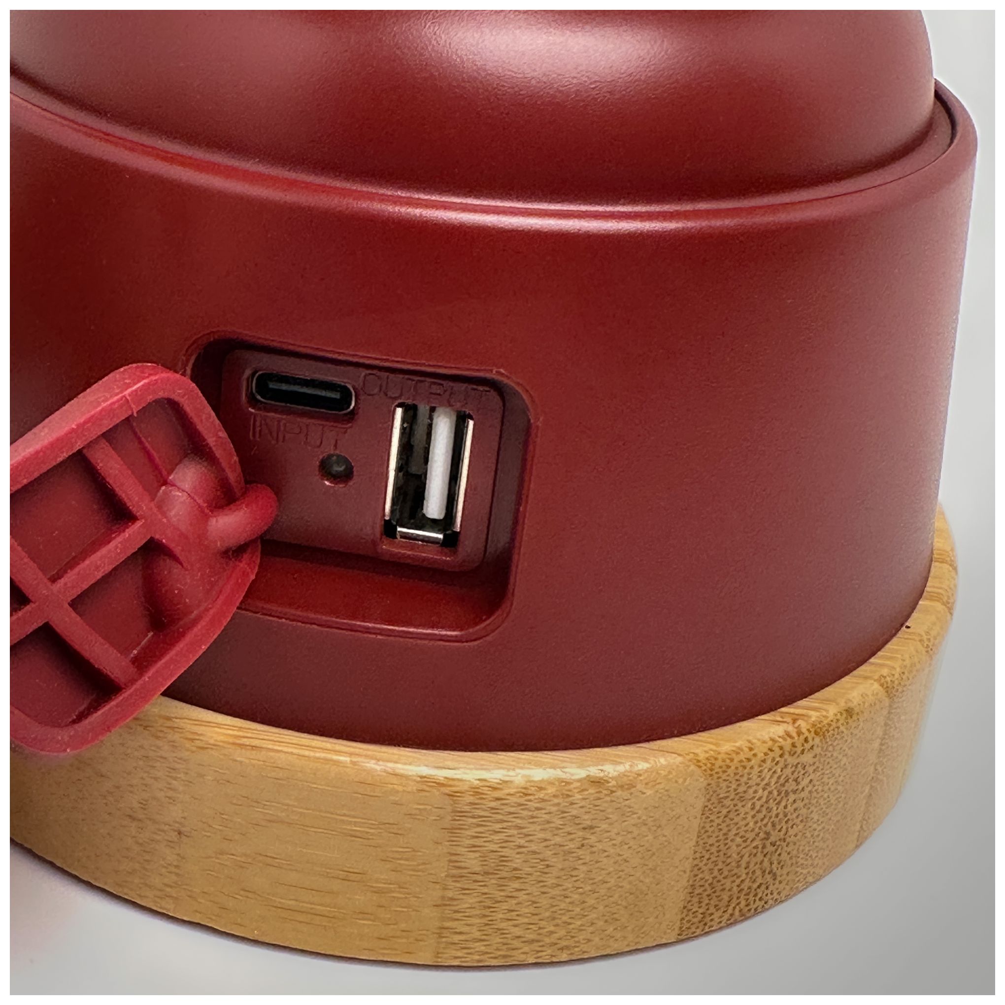 Image 5 Kibun Cordless Table Lamp Smores Rust Red more views