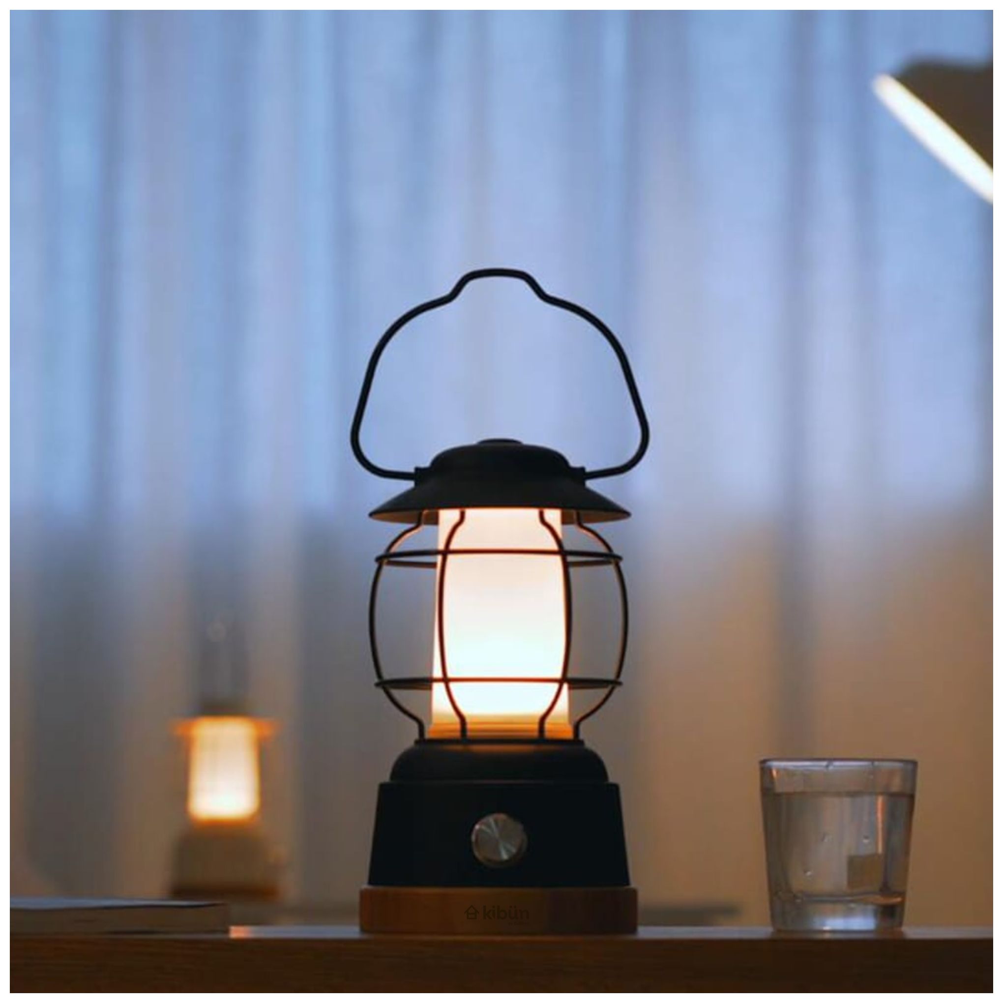 Kibun Cordless Table Lamp Smores Rust Red