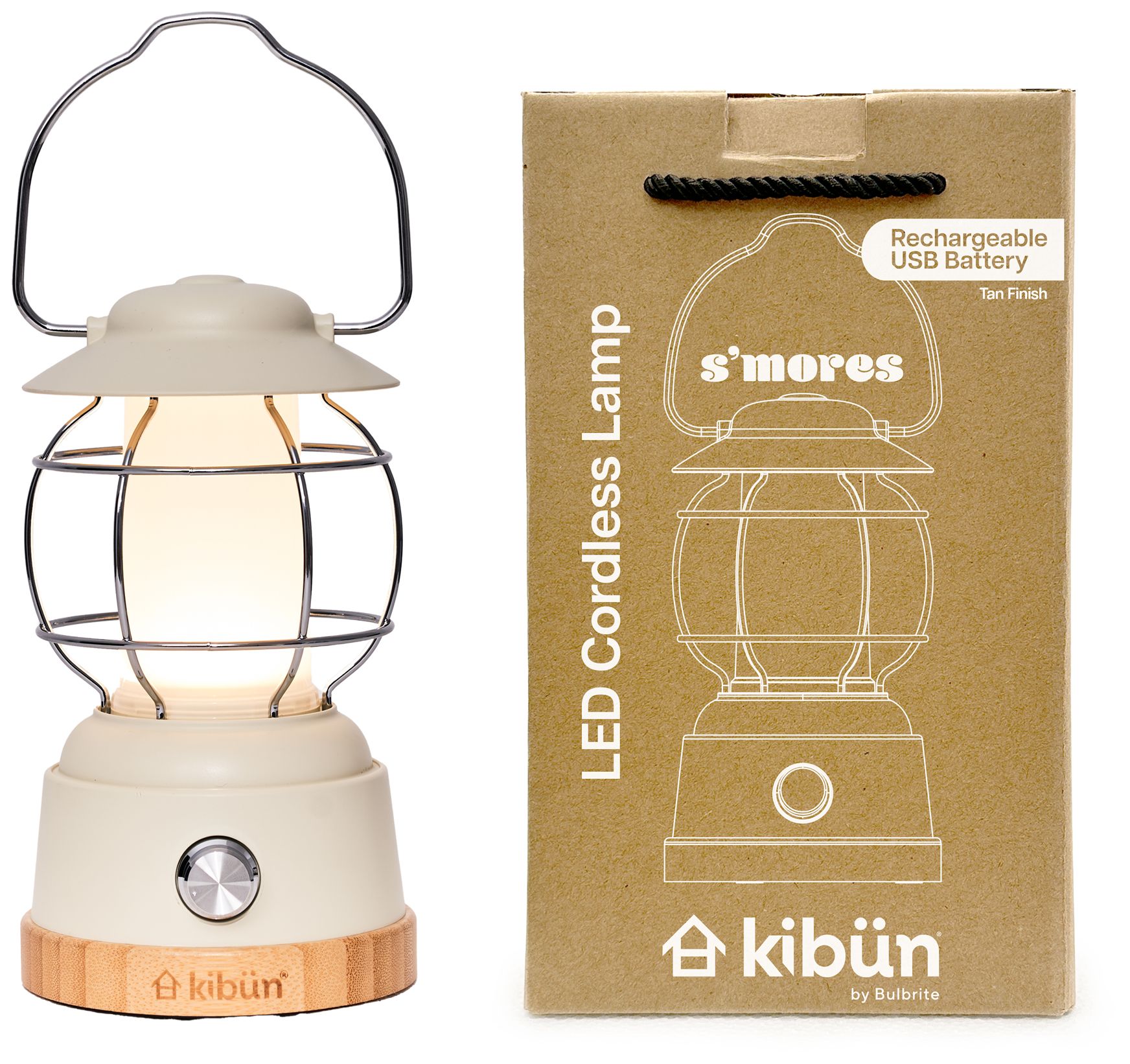 Image 7 Kibun Cordless Table Lamp Smores Tan more views
