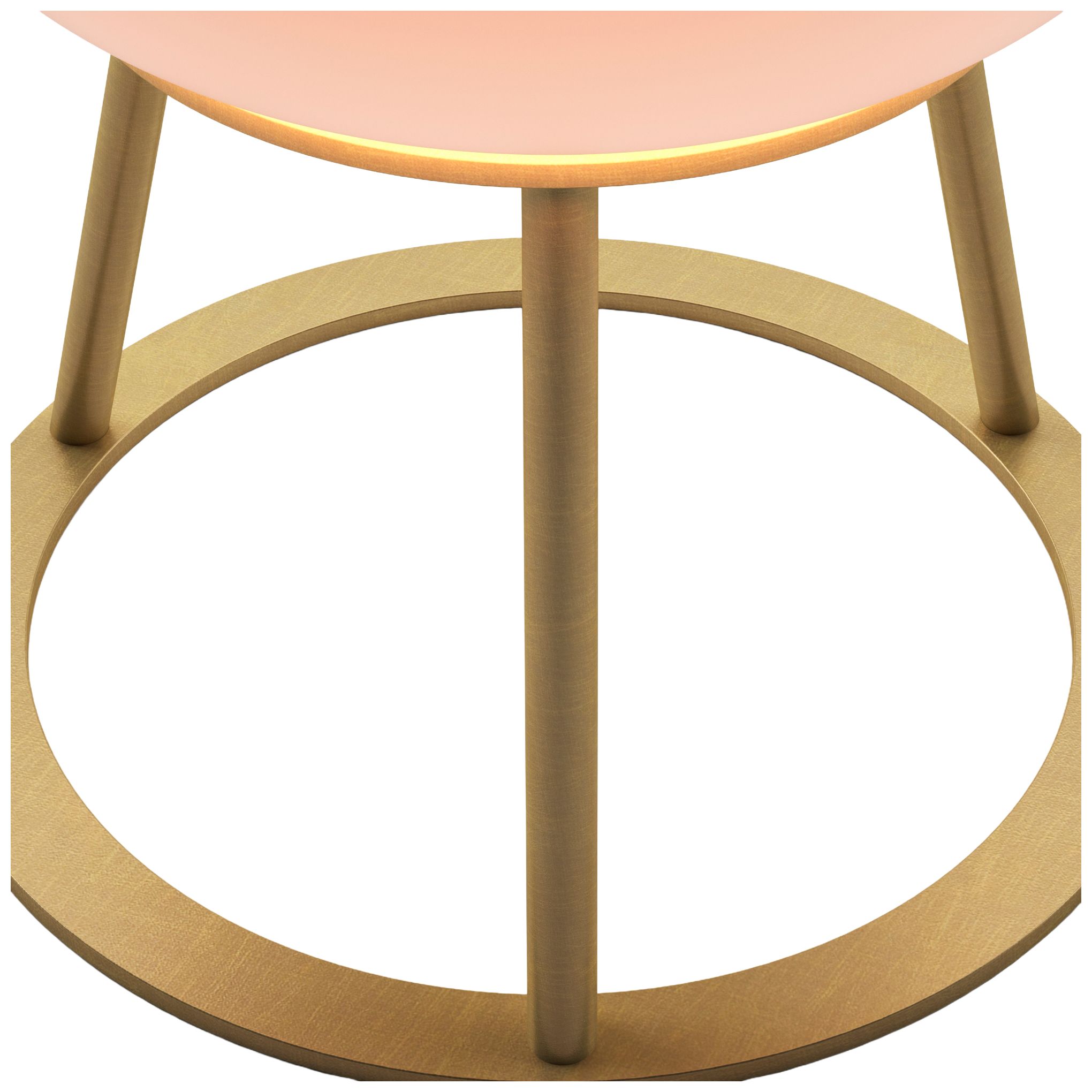 Image 7 Kibun Cordless Table Lamp Tripod Brushed Brass Oval Glass more views