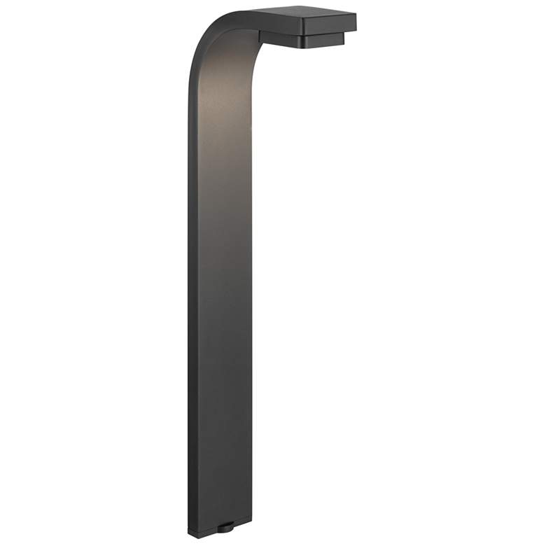 Image 1 Kichler 12 Volt 2700K LED 22.5" Curved Path Light in Textured Black