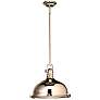 Thumbnail2 of Kichler 13 1/2" Wide Nickel with Fresnel Lens Dome Pendant Light