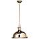 Kichler 13 1/2" Wide Nickel with Fresnel Lens Dome Pendant Light