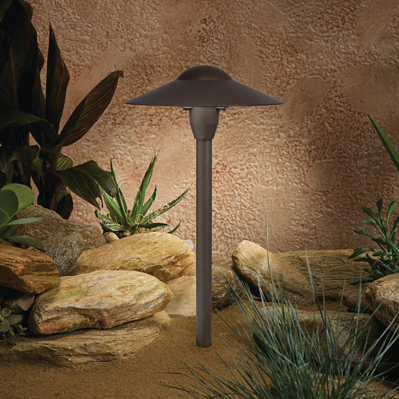 Image 2 Kichler 15" High Dome Architectural Bronze Landscape Path Light more views