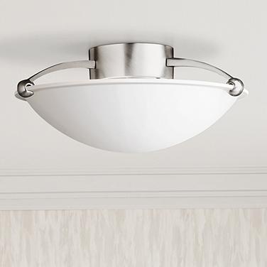 Kichler 15" Wide Contemporary Brushed Steel Ceiling Light Fixture