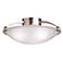 Kichler 17" Wide Brushed Steel and Glass Ceiling Light
