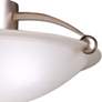 Kichler 17" Wide Brushed Steel and Glass Ceiling Light in scene