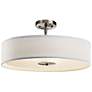 Kichler 20" Wide Nickel and White Shade Modern Pendant Ceiling Light