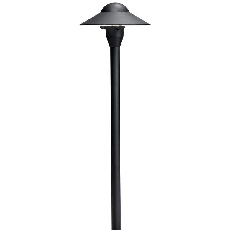 Image 2 Kichler 21"H Dome Textured Black Dome Landscape Path Light