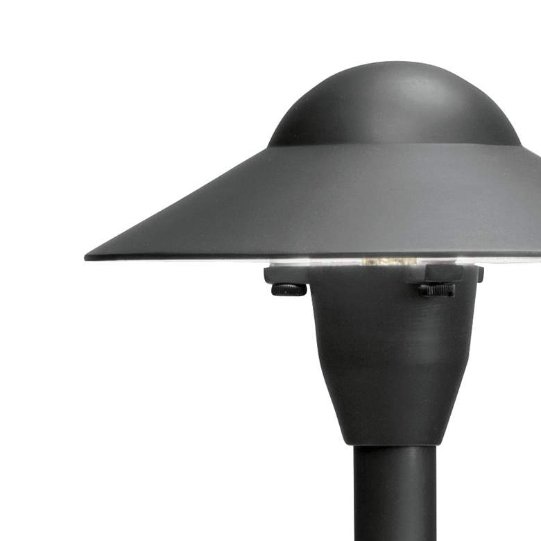 Image 3 Kichler 21"H Dome Textured Black Dome Landscape Path Light more views