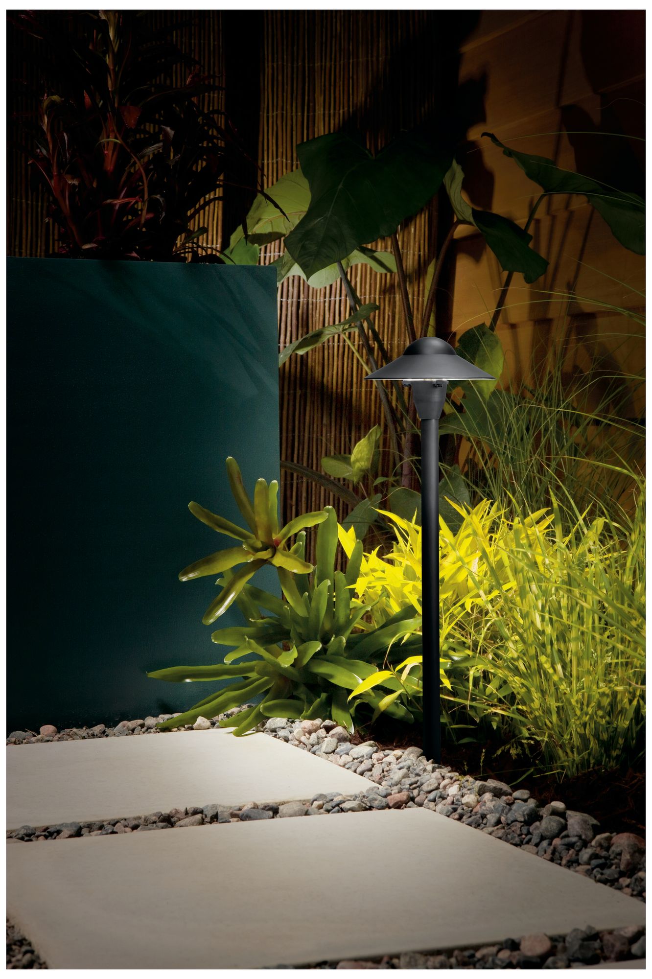 Image 6 Kichler 21"H Dome Textured Black Dome Landscape Path Light more views