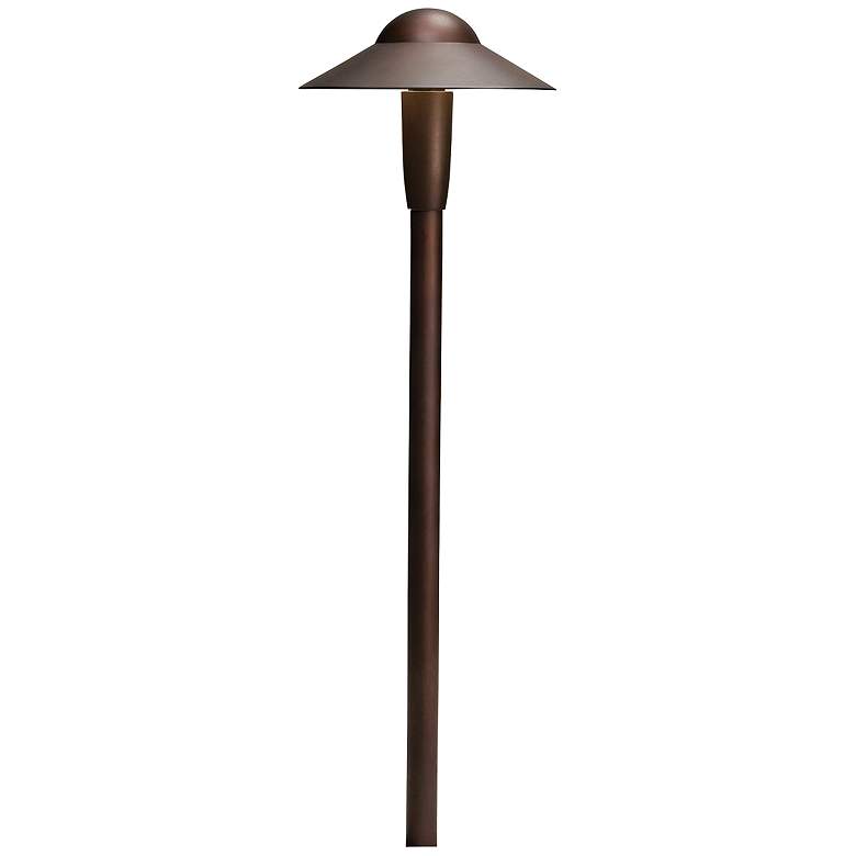 Image 2 Kichler 22 inch High 2700K LED Bronze 6 inch Dome Path Light