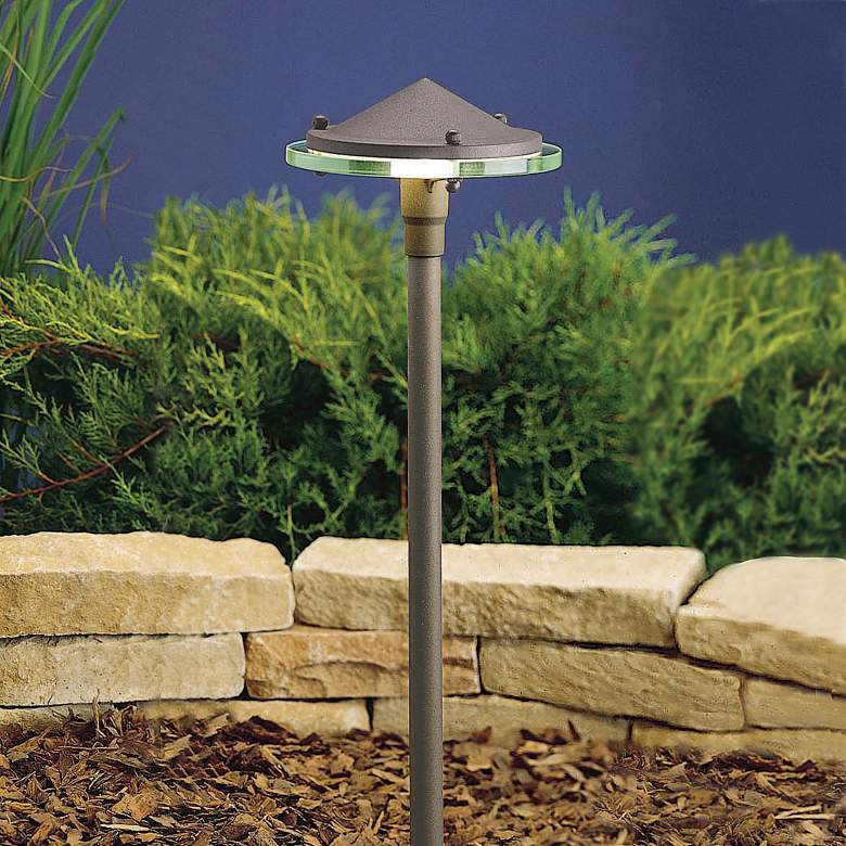Image 2 Kichler 22 inch High Glass and Metal Pathway Landscape Light