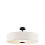 Thumbnail4 of Kichler 24" Wide 3-Light White Drum Modern Pendant more views