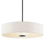 5_Kichler 24" Wide 3-Light White Drum Modern Pendant more views