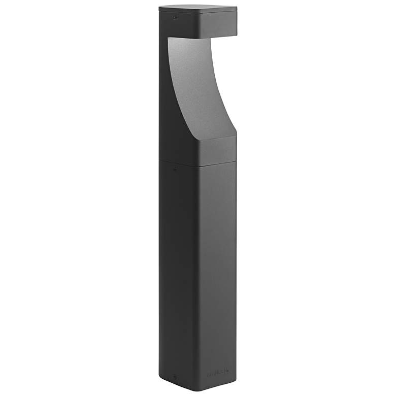 Image 2 Kichler 27" High Textured Black Bollard Light more views