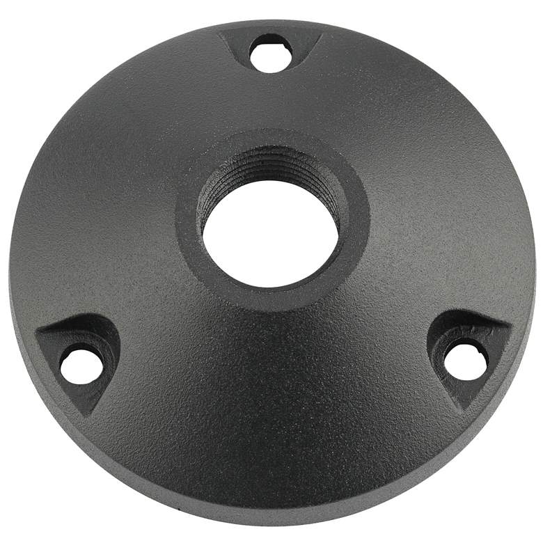 Image 1 Kichler 3" Round Mounting Base in Black Brass