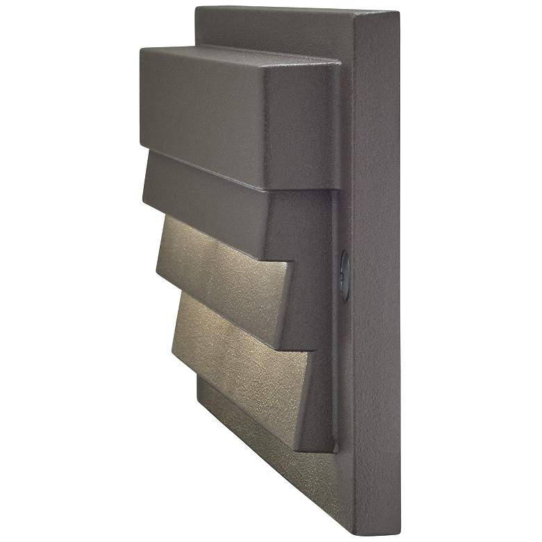 Image 1 Kichler 3000K LED Bronze Finish Low Voltage Louvered Step Light