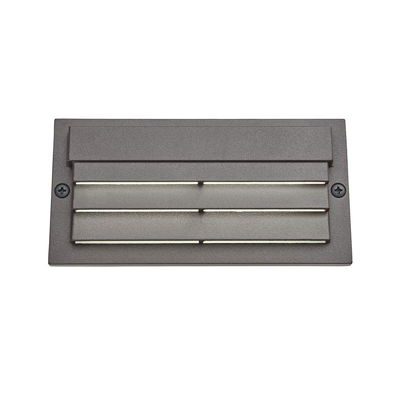 Image 2 Kichler 3000K LED Bronze Finish Low Voltage Louvered Step Light more views