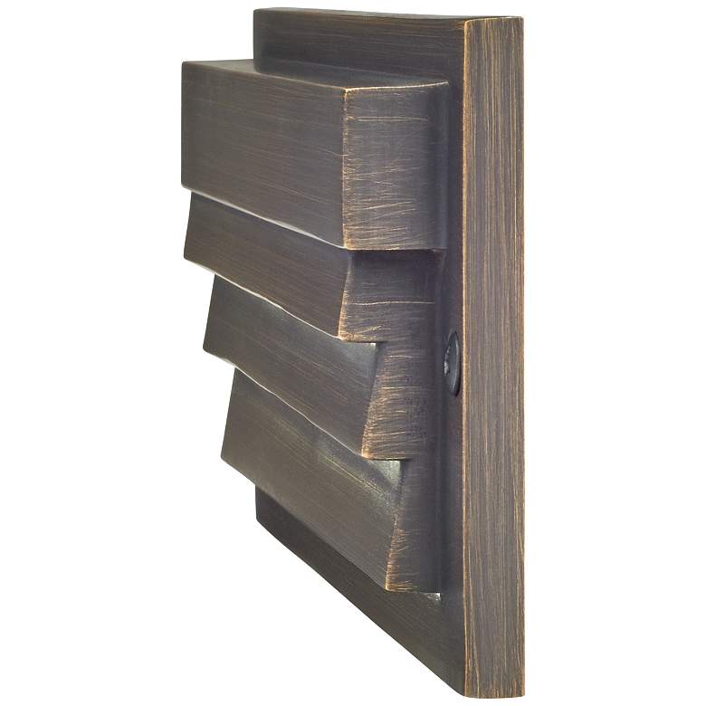 Image 2 Kichler 3000K LED Centennial Brass Low Voltage Louvered Step Light