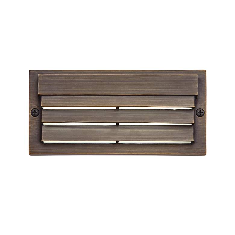 Image 3 Kichler 3000K LED Centennial Brass Low Voltage Louvered Step Light more views