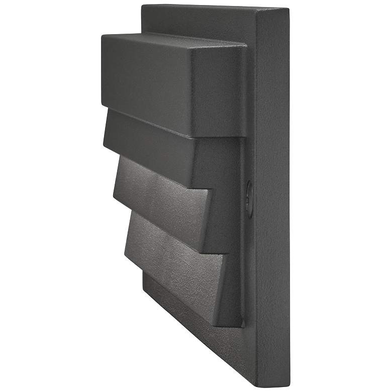 Image 1 Kichler 3000K LED Textured Black Low Voltage Louvered Step Light