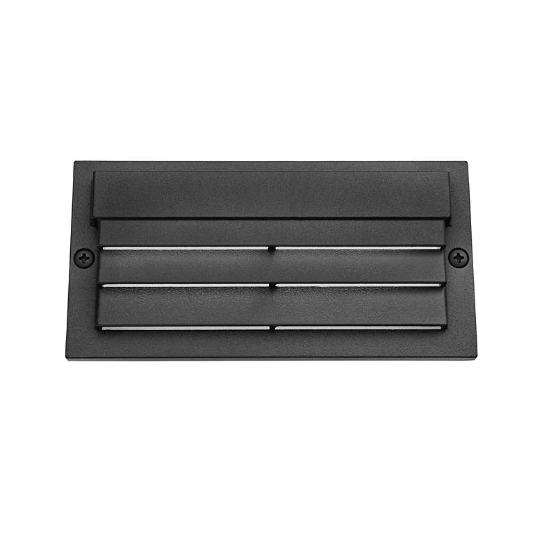Image 2 Kichler 3000K LED Textured Black Low Voltage Louvered Step Light more views