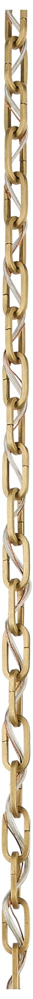 Thumbnail1 of Kichler 36" Heavy Duty Square Accessory Chain in Lacquered Brass