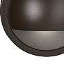 Kichler 4" High Half Moon Bronze 3000K LED Deck Light in scene