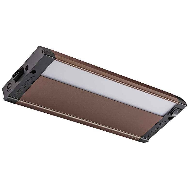 Image 1 Kichler 4U 12" Wide Textured Bronze LED Under Cabinet Light