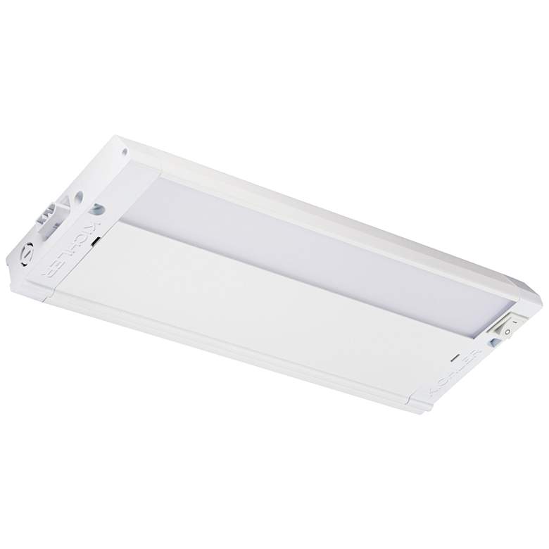 Image 1 Kichler 4U 12 inch Wide Textured White LED Under Cabinet Light