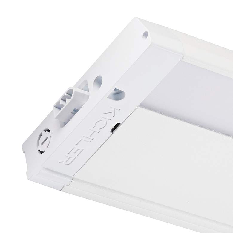 Image 3 Kichler 4U 12" Wide Textured White LED Under Cabinet Light more views