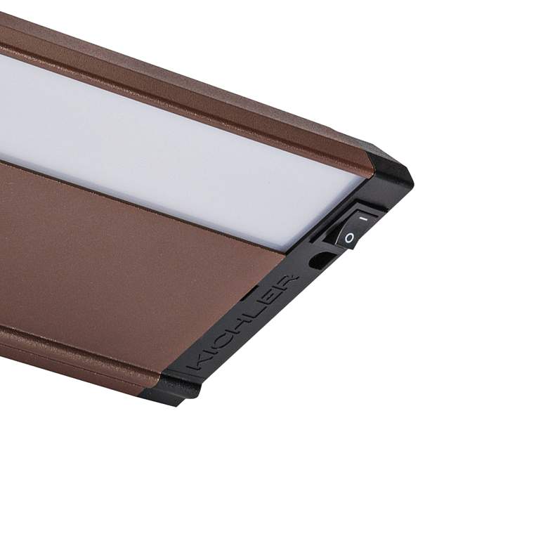 Image 2 Kichler 4U 22" Wide Textured Bronze LED Under Cabinet Light more views