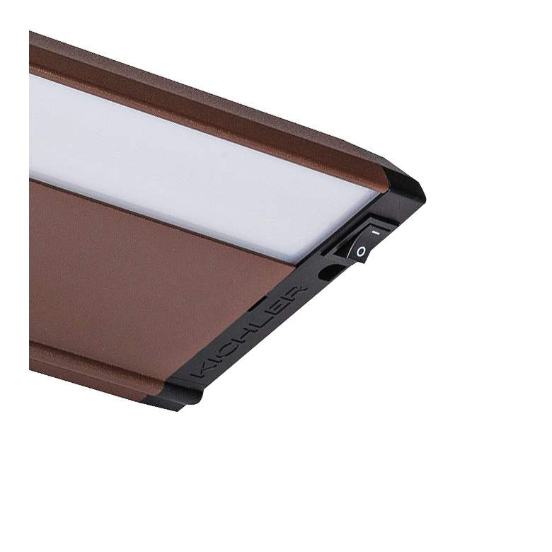 Image 2 Kichler 4U 30" Wide Textured Bronze LED Under Cabinet Light more views