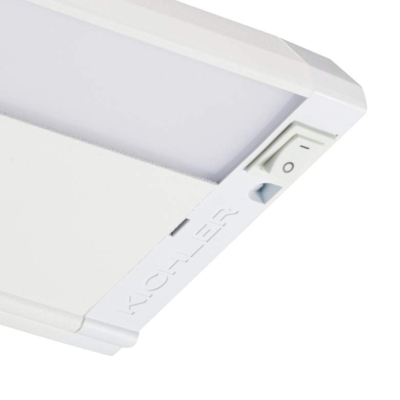 Image 2 Kichler 4U 8 inch Wide Textured White LED Under Cabinet Light more views