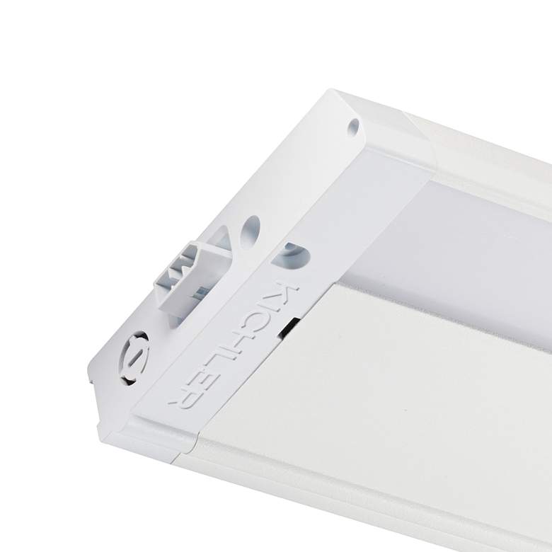 Image 3 Kichler 4U 8 inch Wide Textured White LED Under Cabinet Light more views