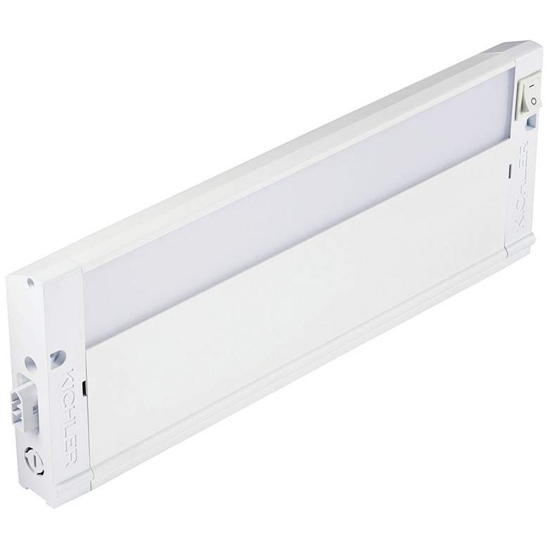 Image 2 Kichler 4U Textured White 12" Wide LED Under Cabinet Light